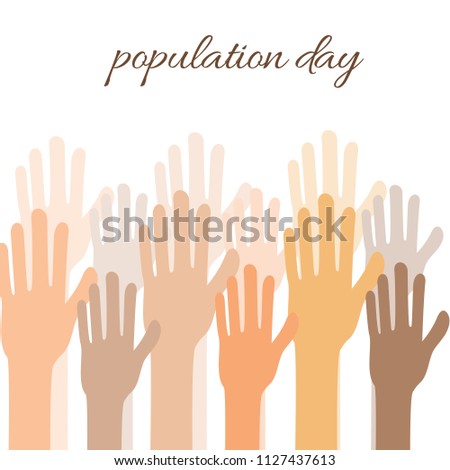 World Population day Background.