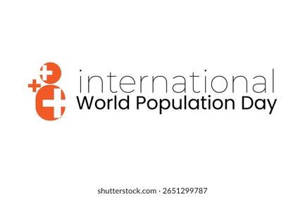 World Population Day Background Design – Minimalist Awareness Poster