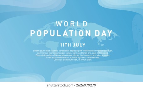 Fundo do dia da população mundial com estilo de transparência