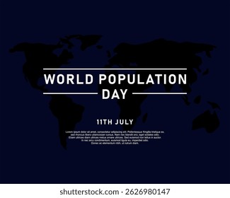 Projeto vetorial de fundo do dia da população mundial