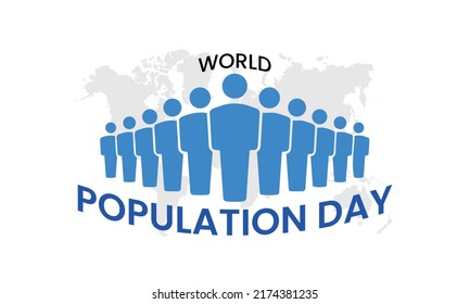 world population day campaign logo, world population day