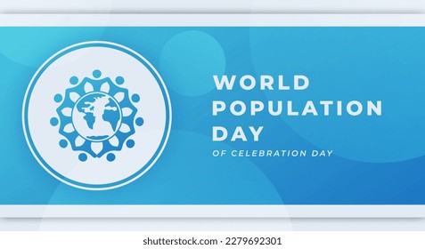 World Population Day Celebration Vector Design Illustration for Background, Poster, Banner, Advertising, Greeting Card