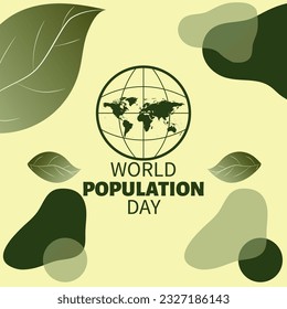concepto del día mundial de la población. diseño de banner web. vector de ilustración
