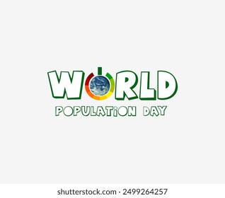 World Population Day, Population day creative ads, save world, vector design.