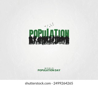 World Population Day, Population day creative ads, save world, vector design.