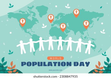 World Population Day. creative concept design. banner, poster. Vector illustration. July 11. 11th of July. World Population Day concept background. population growth. population increase. people.