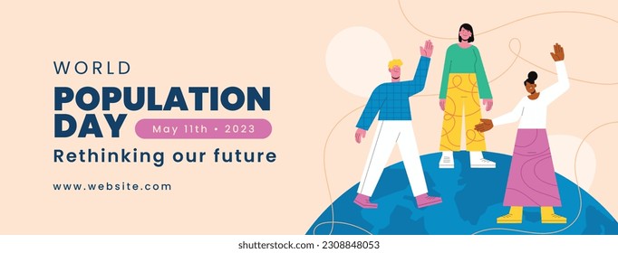 World Population Day. creative concept design. banner, poster. Vector illustration. July 11. 11th of July. World Population Day concept background. population growth. population increase. people.