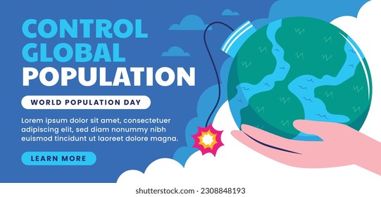 World Population Day. creative concept design. banner, poster. Vector illustration. July 11. 11th of July. World Population Day concept background. population growth. population increase. people.