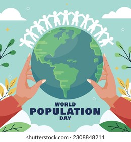 World Population Day. creative concept design. banner, poster. Vector illustration. July 11. 11th of July. World Population Day concept background. population growth. population increase. people.