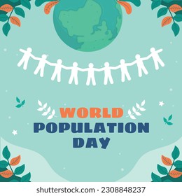 World Population Day. creative concept design. banner, poster. Vector illustration. July 11. 11th of July. World Population Day concept background. population growth. population increase. people.