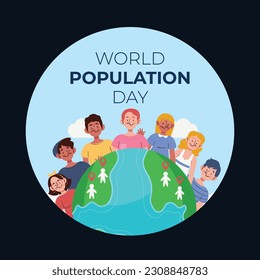 World Population Day. creative concept design. banner, poster. Vector illustration. July 11. 11th of July. World Population Day concept background. population growth. population increase. people.