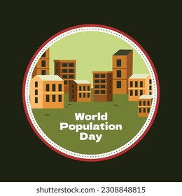 Día Mundial de la Población. diseño de concepto creativo. pancarta, afiche. Ilustración vectorial. 11 de julio. 11 de julio. Antecedentes del concepto del Día Mundial de la Población. crecimiento demográfico. aumento de la población. gente.