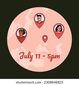 World Population Day. creative concept design. banner, poster. Vector illustration. July 11. 11th of July. World Population Day concept background. population growth. population increase. people.