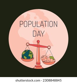 World Population Day. creative concept design. banner, poster. Vector illustration. July 11. 11th of July. World Population Day concept background. population growth. population increase. people.