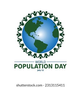 World Population Day, creative concept design for banner or poster