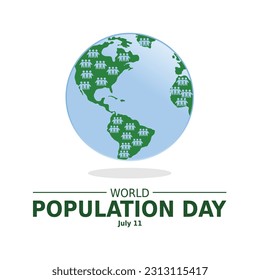 World Population Day, creative concept design for banner or poster