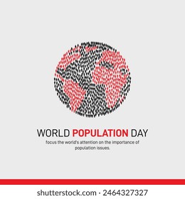 World Population Day. World Population Day creative concept banner, poster, social media post, background, template etc.