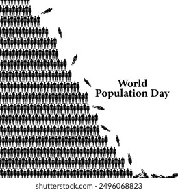 World Population Day. World Population Day creative concept banner, poster, social media post, background, template. July 11. Vector illustration.