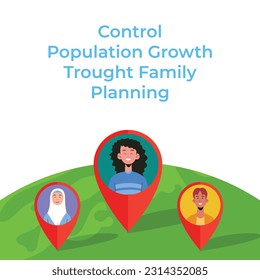 World Population Day. creative design. banner, poster. Vector illustration. July 11. 11th of July. World Population Day concept background. population growth. population increase concept. people