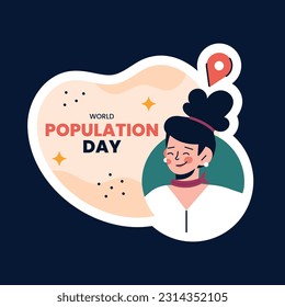 World Population Day. creative design. banner, poster. Vector illustration. July 11. 11th of July. World Population Day concept background. population growth. population increase concept. people