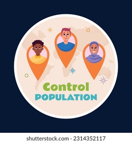 World Population Day. creative design. banner, poster. Vector illustration. July 11. 11th of July. World Population Day concept background. population growth. population increase concept. people