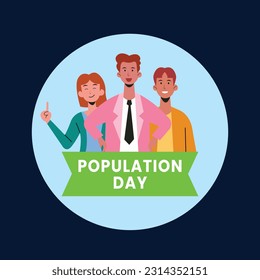 World Population Day. creative design. banner, poster. Vector illustration. July 11. 11th of July. World Population Day concept background. population growth. population increase concept. people