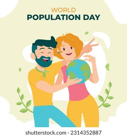 World Population Day. creative design. banner, poster. Vector illustration. July 11. 11th of July. World Population Day concept background. population growth. population increase concept. people