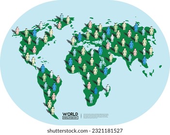 World Population Day design, earth day, World environment Day, world Humanitarian day