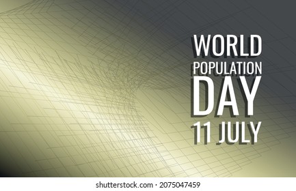 World Population Day Design geeignet für Grußkartenposter und Banner