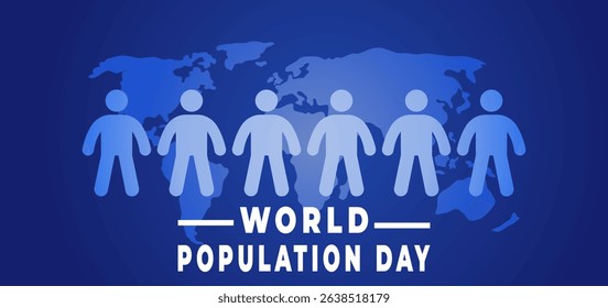 World population day flyer illustration