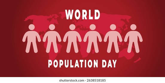 World population day flyer illustration