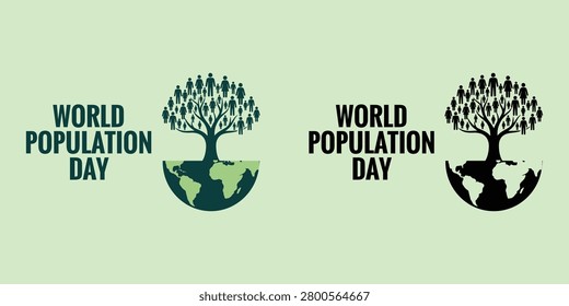 World Population Day graphics highlighting global population growth, sustainability, and the importance of addressing population-related issues.