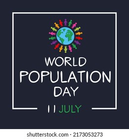 World Population Day, held on 11 July.