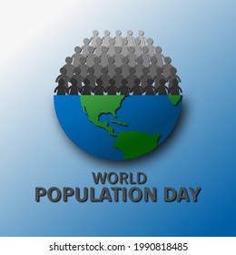 world population day illustration 11th July 