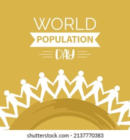 World Population Day Illustration, Poster Or Banner perfect for template banner background