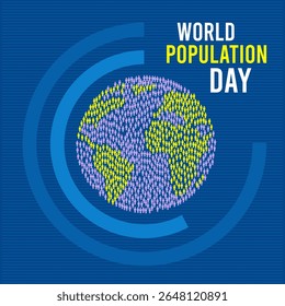 World Population Day Illustration. Poster Design. 