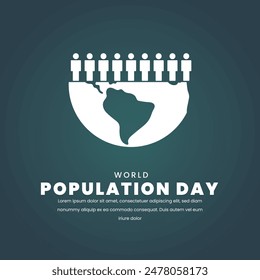 world population day illustration vector