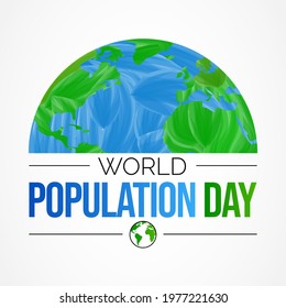 World Population day is observed every year on July 11th, which seeks to raise awareness of global population issues. Vector illustration.