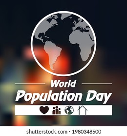 World Population day is observed every year on July 11th, which seeks to raise awareness of global population issues. Vector illustration.