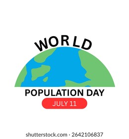 World Population Day, observed on July 11th, aims to raise awareness about global population issues and highlight the importance of family planning. Vector illustration of World Population Day Concept