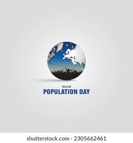 World Population Day. Populational day vector illustration.