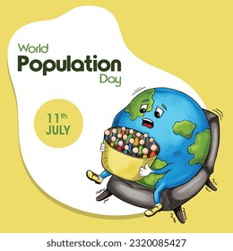 World Population day post template