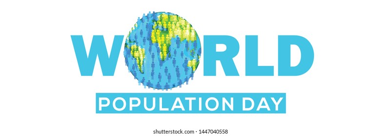 World Population Day Poster Or Banner Background.