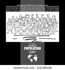 World Population Day, Poster and banner, 11 July