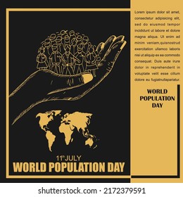 World Population Day, Poster and Banner, 11 July