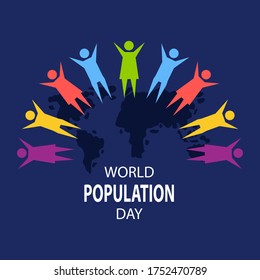 World population day poster concept. July 11.