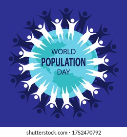 World population day poster concept. July 11.