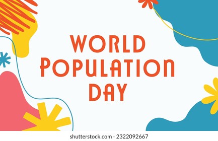 world population day social media post. vector design