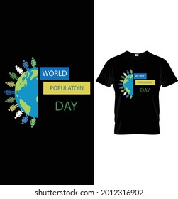 World population day t shirt