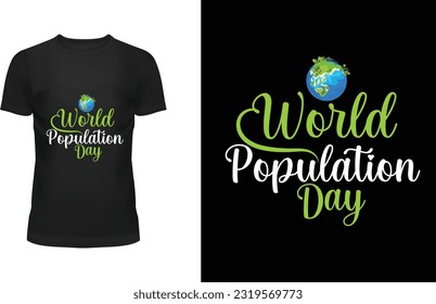 world population day t-shirt design
"Embrace Unity, Celebrate Diversity! Our World Population Day T-shirt design showcases a vibrant globe symbolizing global solidarity and the power of inclusivity. 